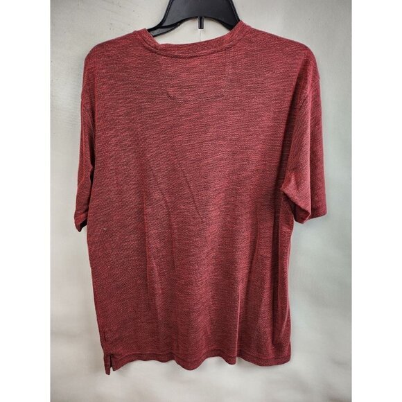 WOOLRICH Red Heathere Short Sleeve Crew Neck Pullover T-Shirt Size Large - Picture 6 of 6